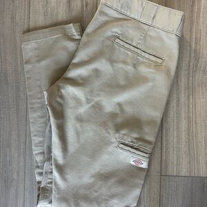Dickies Men's Khaki skinny straight chinos